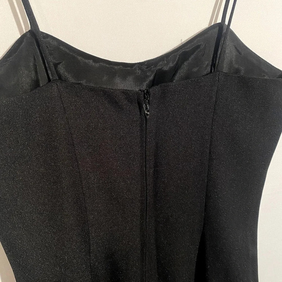 Vintage Alex Evenings Black Beaded Made In U.S.A Cocktail Knee Length Dress - Picture 13 of 13